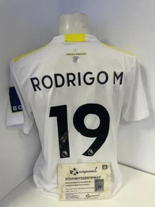 Leeds United Trikot Rodrigo Moreno Machado signiert Autogramm England Adidas L - Bild 1 von 9