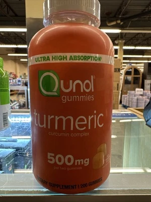 Complejo de curcumina gomitas QUNOL 500 MG 200 unidades caducidad 02/2027 Foto 1 de 4