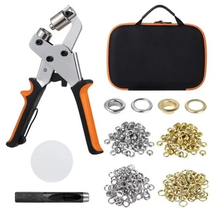 Lnrueg Grommet Tool Kit, 3/8 Inch Eyelet Kit Press Pliers, Tarp Grommet Kit, ... - Picture 1 of 5