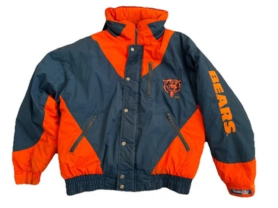 Vintage 90s Team NFL Triple Goose Chicago Bears Puffer Jacket Hood Stitched XL - Image 1 of 4