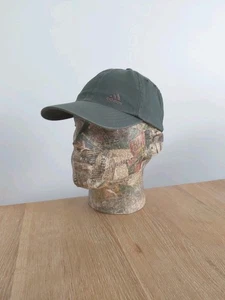 Adidas Vintage Mens Cap Hat Strapback One Size Khaki Green Contrast Stitch - Picture 1 of 7