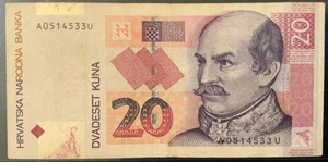 2012 CROATIA PAPER MONEY - 20 KUNA BANKNOTE! - Picture 1 of 2