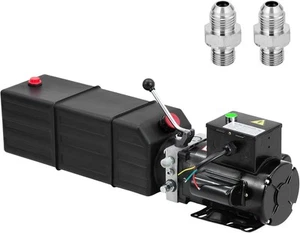 Hydraulic Power Pump Single Acting Dump Trailer Pump Power Units 12V/220V - Foto 1 di 22