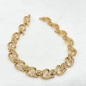 Vintage Elizabeth Taylor For Avon Eternal Flame Crystal Choker Halskette - Bild 1 von 9