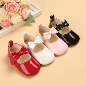 Weiche Sohle Baby Mädchen Schuhe Mary Jane flache Kleinkind Wanderschuhe Prinzessin Schuhe - Bild 1 von 20