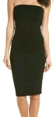 Felicity & Coco Black Strapless Sheath Dress   (Nordstrom) Brianna Sz L - Image 1 of 4