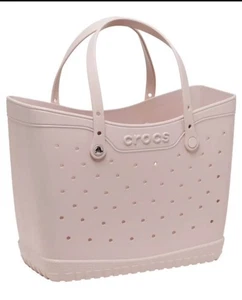 Crocs Classic Big Large Damen Tasche Pink Milk Beach Neu mit Etikett LESEN - Bild 1 von 9