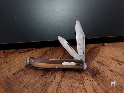 Colonial USA Manufacturing Co. Faca dobrável de bolso Ad Vintage - Imagem 1 de 4