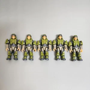 5Pcs/set Halo Mega Bloks Construx Elephant Sandnest HHC44 Male Soldier Figure - Picture 1 of 4