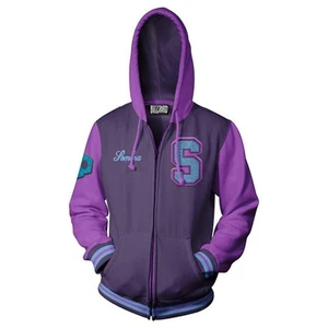 JINX Overwatch Varsity Sombra Zip-Up Hoodie L Purple/Pink - Picture 1 of 2