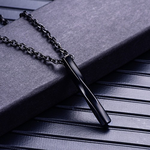 VETEMENTS Collana con ciondolo cilindrico ritorto uomo gioielli per uomo uomo catena