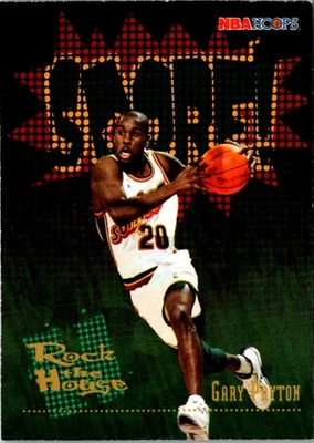 1995 Hoops Gary Payton #386 Seattle SuperSonics Basketball Card - Image 1 of 2