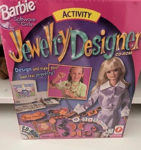 Rare Sealed Vintage Barbie Jewelry Designer CD-ROM & Jewelry Kit (PC, 1998) - Picture 1 of 2