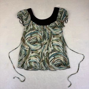 My Michelle Girl Top Size Small S Colorful Sequins Short Sleeve - Picture 1 of 7