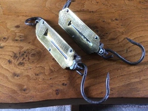 Antique Brass Hanging Hook Scales Salter' Spring Balance Salter's Spring Balance - Picture 1 of 2