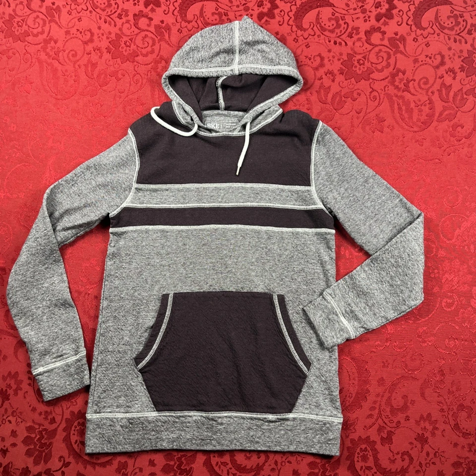 BKE Hoodie Womens Medium Gray Black Drawstring Pockets Long Sleeve Pullover - Image 1 of 4