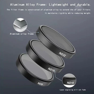 DJI Action 5 Pro UV CPL ND Filter Set for Osmo Action 3/4/5 Pro Camera - Image 1 of 4