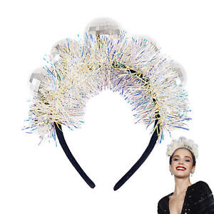 Disco Ball Headbands Mirror Party Ball Headpieces for Women Party Costume 
