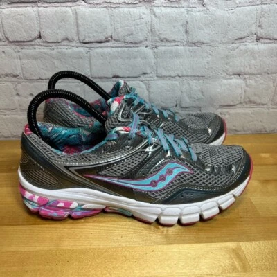Zapatos para correr Saucony Hurricane 16 gris y rosa para mujer talla 9 Foto 1 de 4
