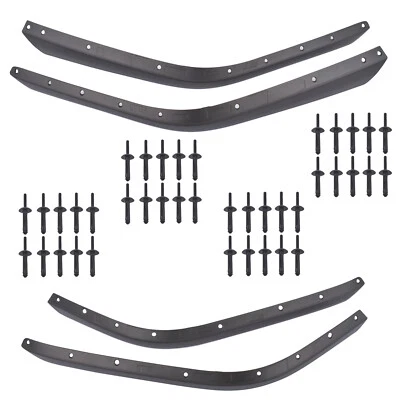 4X Front & Rear Fender Flares Extensions Set for Jeep Wrangler JL JLU 2018-2024 - Image 1 of 4