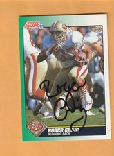Roger Craig San Francisco 49ers AUTO Signed 1991 Score Nebraska Cornhuskers 3B