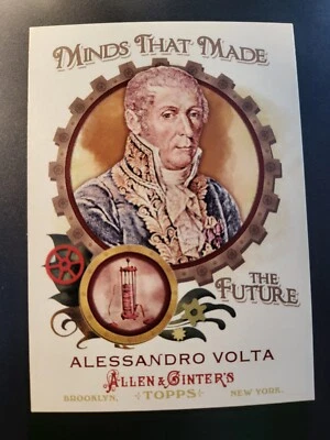 2018 Topps Allen Ginter Alessandro Volta RC MINDS MADE FUTURE Card #MMF10 - Image 1 of 2