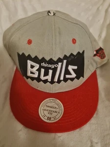Chicago Bulls NBA mitchell & ness hardwood classics snapback Cap Red-black - Picture 1 of 7