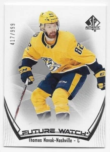21/22 SP AUTHENTIC FUTURE WATCH RC #172 Thomas Novak #417/999 - Picture 1 of 1