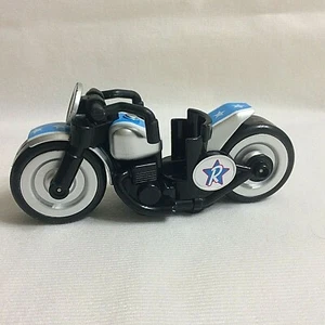 RYAN'S WORLD BONKERS GIOCATTOLO BLU/ARGENTO RACER RYAN MOTO PATRIOTTICA PULL BACK - Foto 1 di 8