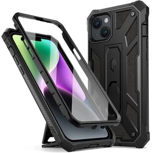 Funda para iPhone 14 Plus | Funda Poética Resistente Cuero Premium Textura Negra - Imagen 1 de 6