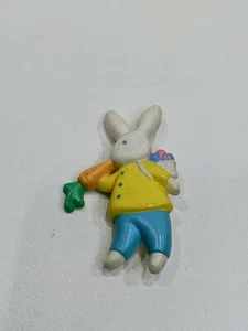 Alfiler de solapa de huevos de entrega vintage Hallmark Easter Bunny - Imagen 1 de 3