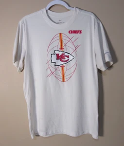 Chiefs Nike Dri-Fit T-Shirt Mens Med White - Picture 1 of 2