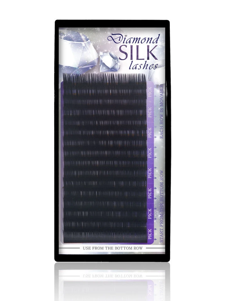 Diamond Silk Lashes - RUSSIAN VOLUME LASHES (3D-6D) Individual Eyelash Extension - Image 1 of 2