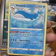 Pokémon Card 038/195 Wailord - Silver Tempest - Regular - Uncommon -NM