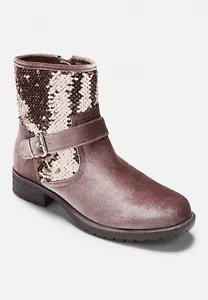Botas con hebilla de lentejuelas abatibles talla 7 para mujer - Imagen 1 de 3