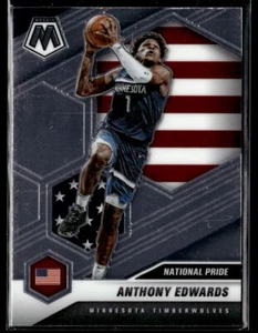 2020-21 Panini Mosaic #252 Anthony Edwards National Pride Rookie Minnesota - Picture 1 of 2