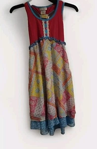Jona Michelle Girls' Patchwork Dress Pink 10 - Picture 1 of 7