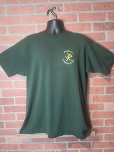 1996 Olympic Ingersoll Corporate Cup Torch T-shirt Vintage Tee Green Men's Sz XL - Picture 1 of 7