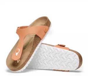 Birkenstock Gizeh vegan Canvas Textil Tanga Sandalen orange Neu im Karton, EU 38 Größe 7 - Bild 1 von 12