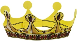 Fancy Dress Adjustable Crown Foam Kids & Adult King Queen Party Hat Costume Prop - Picture 1 of 4