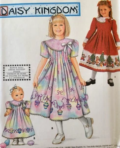 Vestido de fiesta de muñeca de 18" manga larga UC Simplicity 7003 patrón de costura a juego para niñas - Imagen 1 de 4