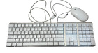 Apple Mac White USB Wired Keyboard Mouse iMAC G3 G4 G5 eMAC A1048 A1152