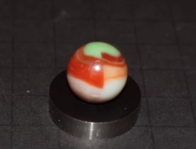 Vintage NRL Peltier Rainbo 🔴🟢 Collectors Toy Marble .656"=21/32"=16.5mm MINT - Image 1 of 4