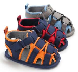 Newborn Baby Boy Pram Shoes Infant Summer Sandals Child First Shoes Size 1 2 3