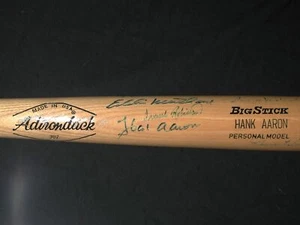 500 Home Run Club Multi-Signed Bat Aaron, Schmidit, Jackson, Mathews, Robinso - Picture 1 of 6