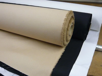 WHITE,FLESH or BLACK HERRINGBONE 100%Cotton COUTIL CORSET BUSTIER FABRIC per mtr - Image 1 of 4