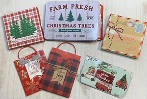 Christmas Holiday Farmhouse Truck Paper/Tin/Box Gift Card Holders (lot Of 8) - Picture 1 of 8