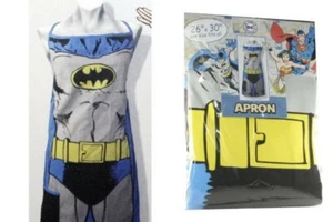 Lote de 2 delantales originales de DC Comics, 26"" x 30", talla única para todos, (16428 Batman) - Imagen 1 de 5