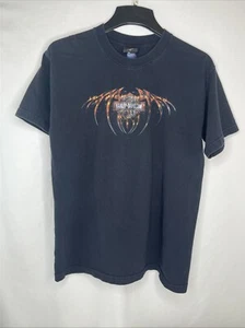Men’s Vintage Large United Arab Emirates Harley Davidson Black T-shirt - Picture 1 of 16