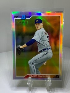 2020 Bowman Heritage Chrome Prospects Silver Refractor /199 Matt Manning